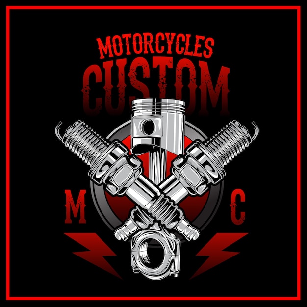 Motorcycles Custom Logo 