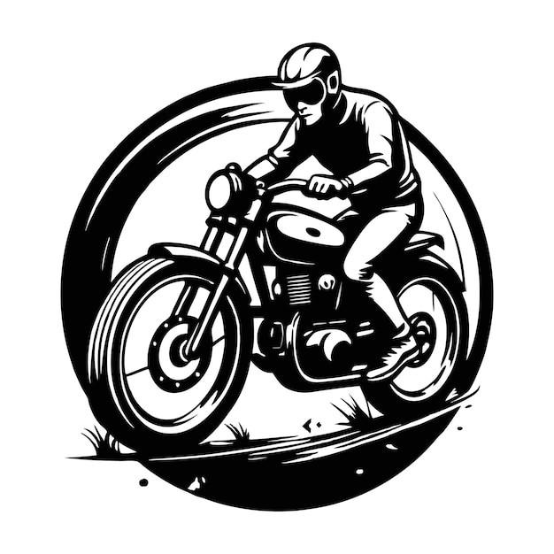 motorcycles vintage Illustration vector art