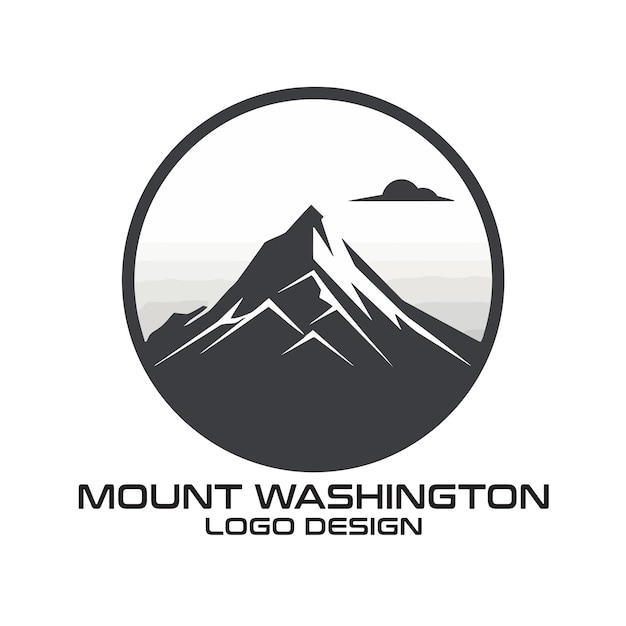 Mount Washington vector logo design