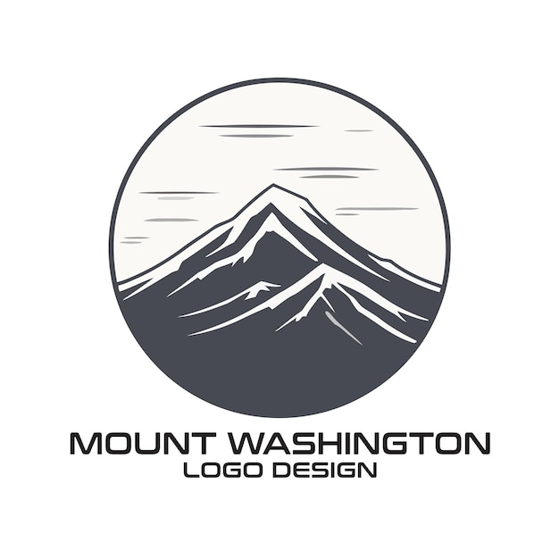 Mount Washington vector logo design