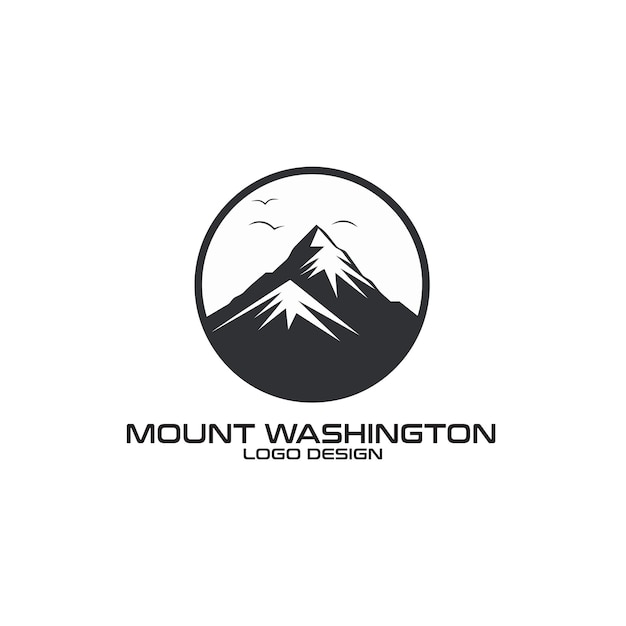 Mount Washington vector logo design