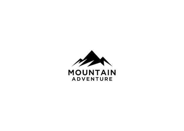 mountain adventure logo design vector illustration