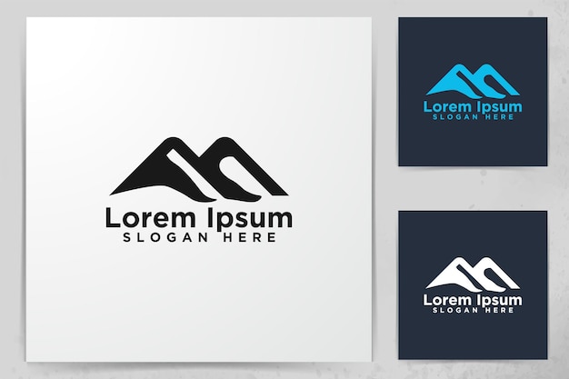 Mountain, Adventure Logo Designs, Vector Illustration