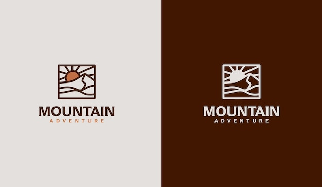 Mountain adventure logo with the title'mountain adventure '