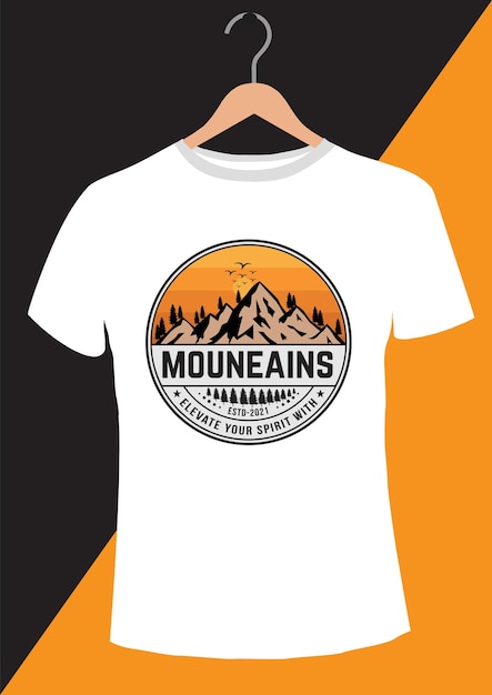 Mountain air heart's pure inspiration Tshirt Design