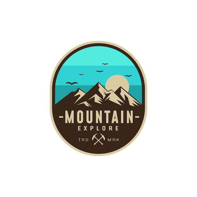 Mountain Badge Logo Design Inspiration