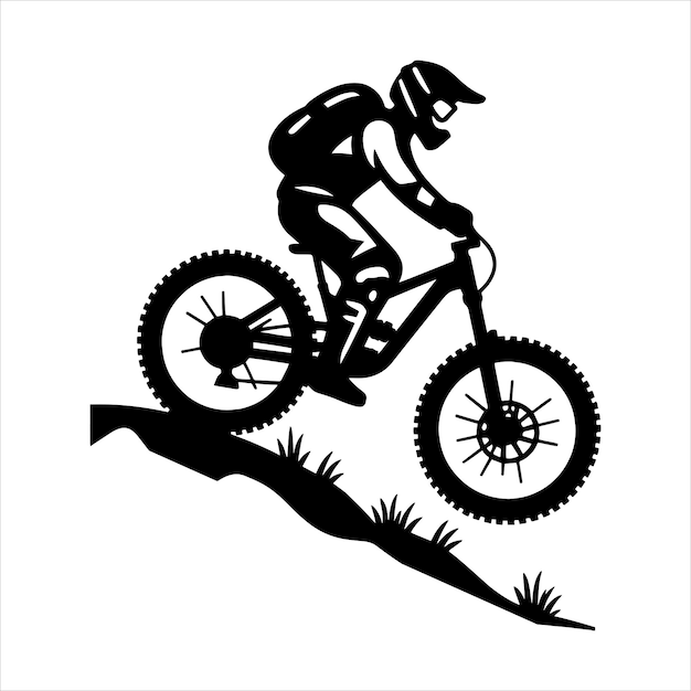 Vector mountain bike svg