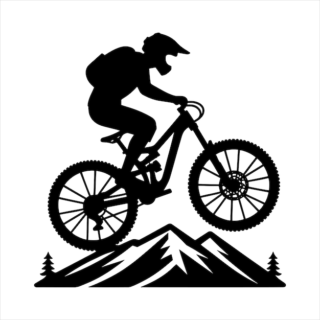 Vector mountain bike svg