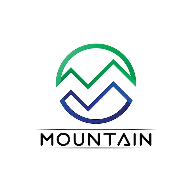 Mountain icon Logo Template Vector illustration design Outdoor Adventure and Expedition Design Logo