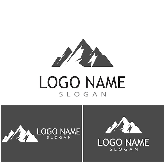 Mountain icon Logo Template Vector illustration design