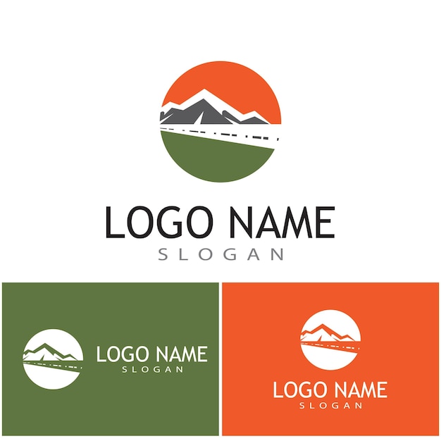 Mountain icon Logo Template Vector illustration design