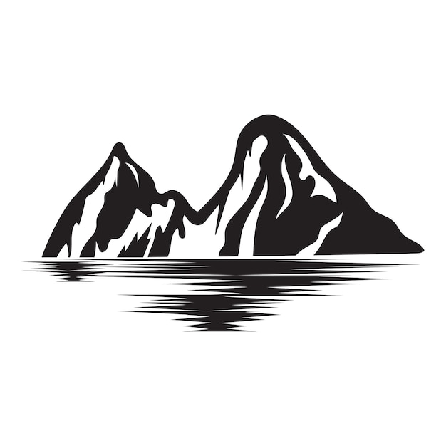 Mountain illustration logo vector and symbol design