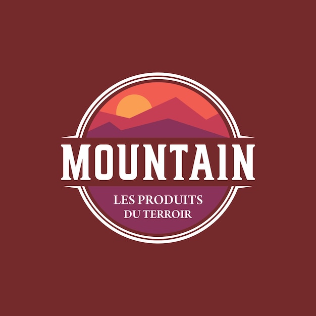 Mountain and landscape logo vector