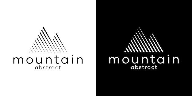 Mountain logo abstract vector illustration