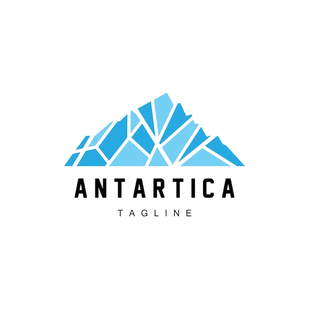 Mountain Logo Antarctic Iceberg Logo Design Nature Landscape Vector Product Brand Illustration Icon