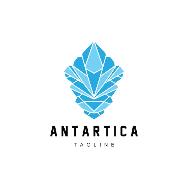 Mountain Logo Antarctic Iceberg Logo Design Nature Landscape Vector Product Brand Illustration Icon