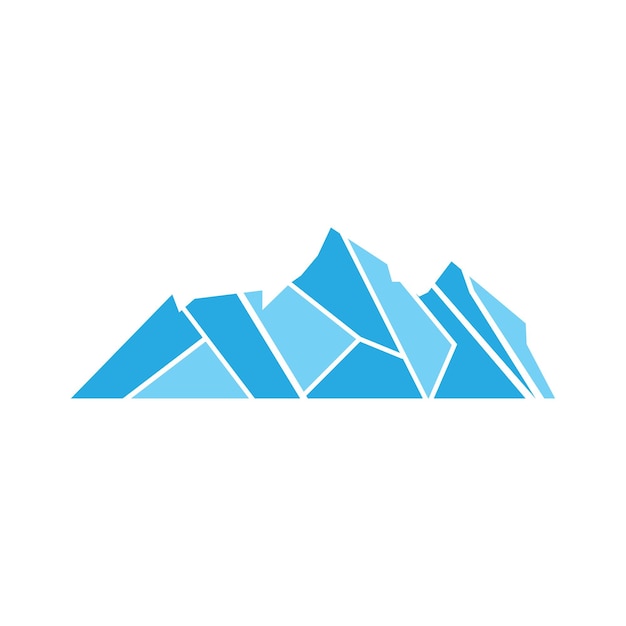 Mountain Logo Antarctic Iceberg Logo Design Nature Landscape Vector Product Brand Illustration Icon