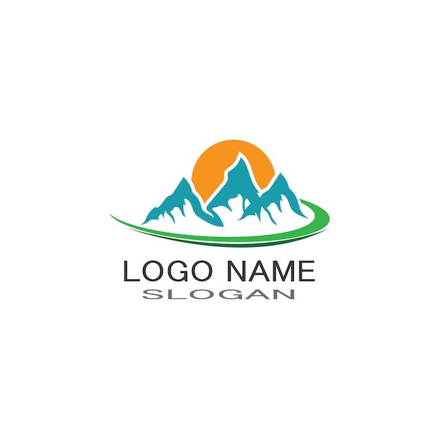 MOUNTAIN LOGO BUSINESS TEMPLATE VECTOR