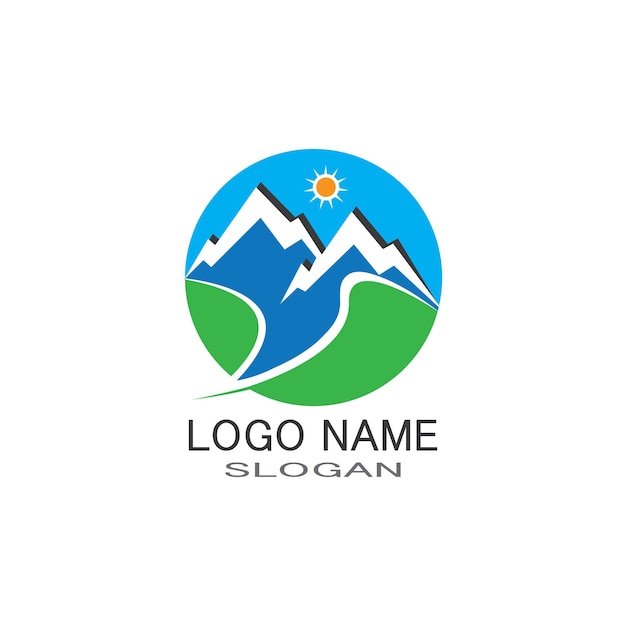 MOUNTAIN LOGO BUSINESS TEMPLATE VECTOR