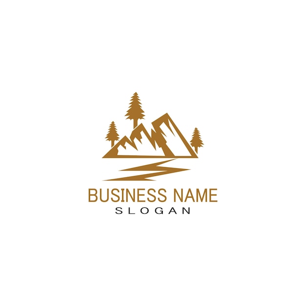 MOUNTAIN LOGO BUSINESS TEMPLATE VECTOR