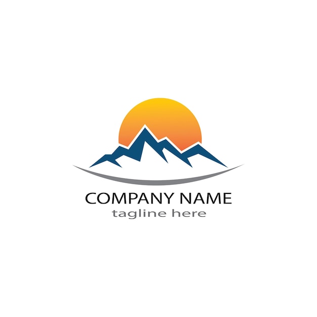 MOUNTAIN LOGO BUSINESS TEMPLATE VECTOR