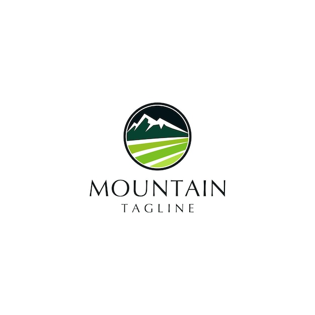 Mountain logo design icon template