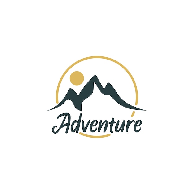 Mountain logo design template icon vector inspiration