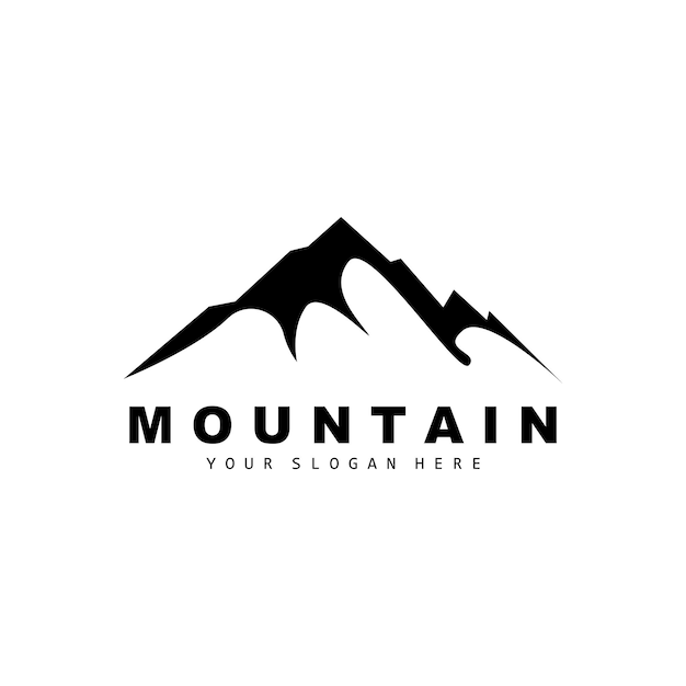 Mountain Logo Design Vector Place For Nature Lovers Hiker