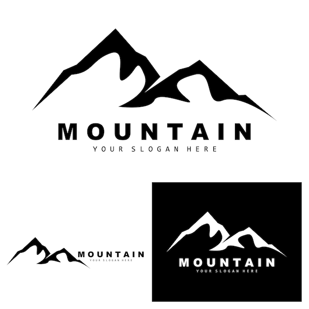 Mountain Logo Design Vector Place For Nature Lovers Hiker