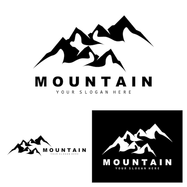 Mountain Logo Design Vector Place For Nature Lovers Hiker