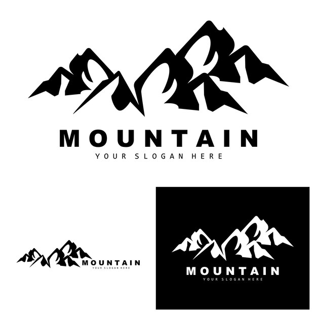 Mountain Logo Design Vector Place For Nature Lovers Hiker