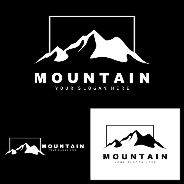 Mountain Logo Design Vector Place For Nature Lovers Hiker