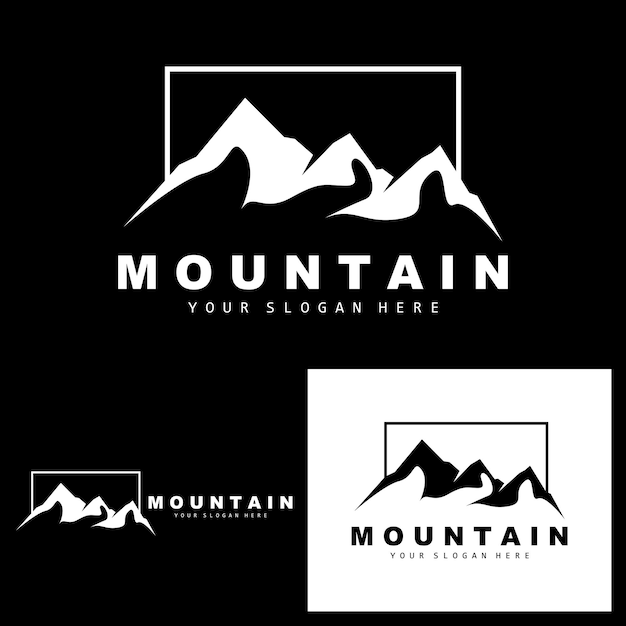 Mountain Logo Design Vector Place For Nature Lovers Hiker