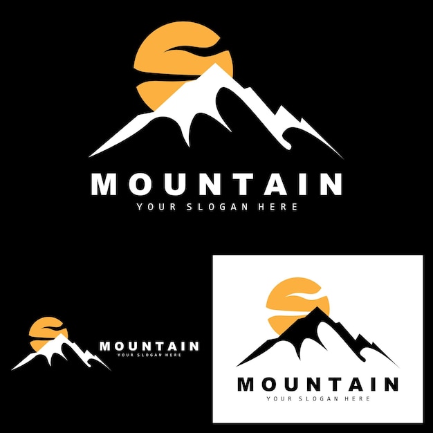 Mountain Logo Design Vector Place For Nature Lovers Hiker