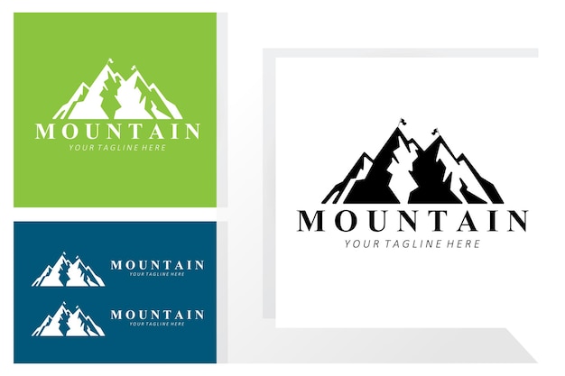 Mountain Logo Design Vector Place For Nature Lovers Hiker