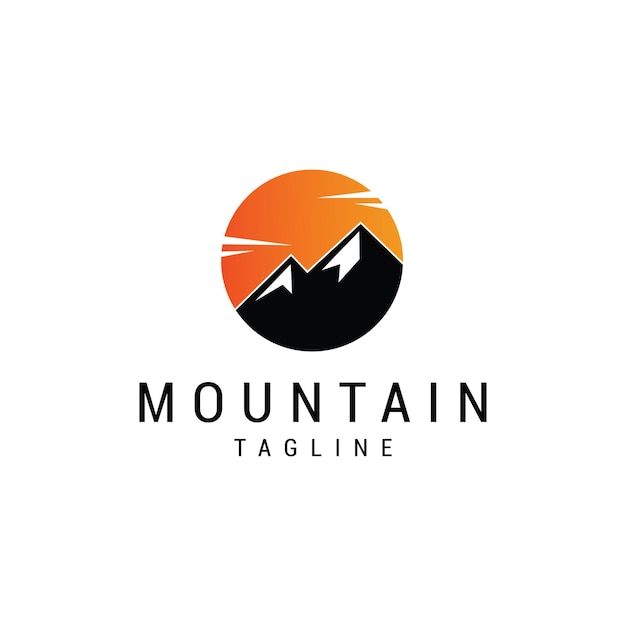 mountain logo icon design template premium vector Premium Vector