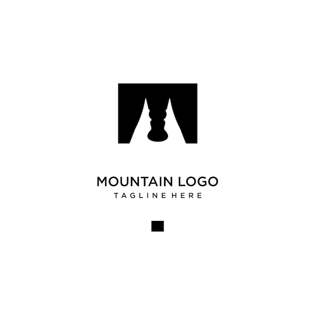 Mountain logo icon design template vector illustration