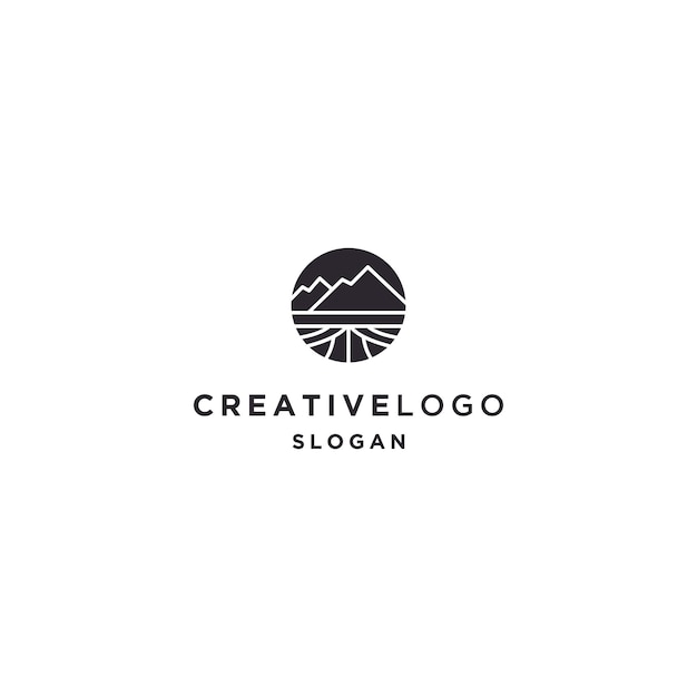 Mountain logo icon design template vector illustration