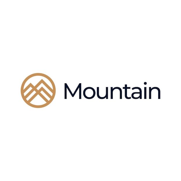 Mountain logo icon design template