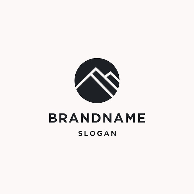 Mountain logo icon design template