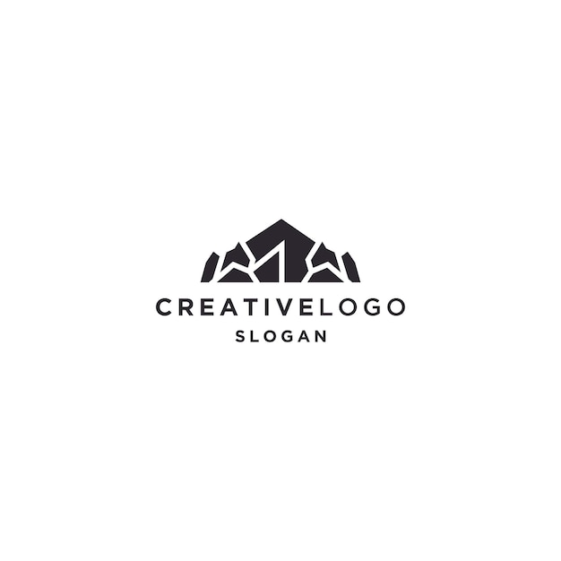 Mountain logo icon design template