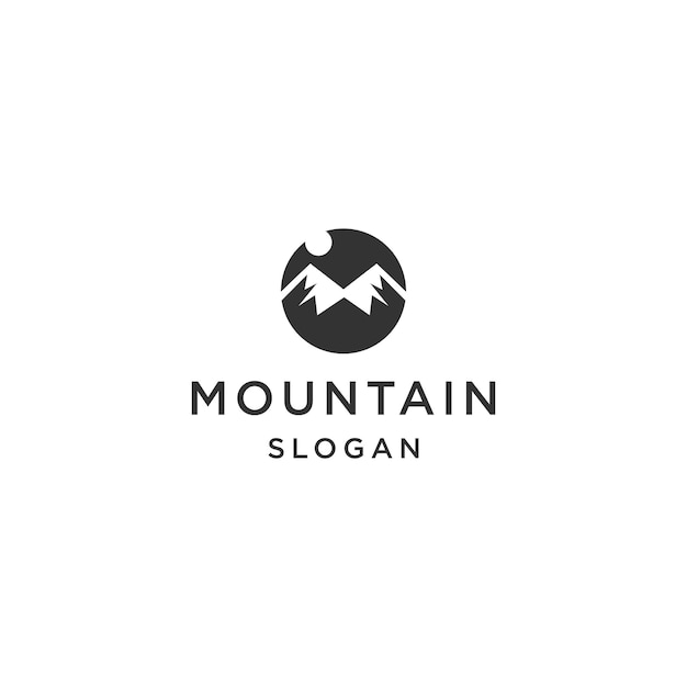 Mountain logo icon design template