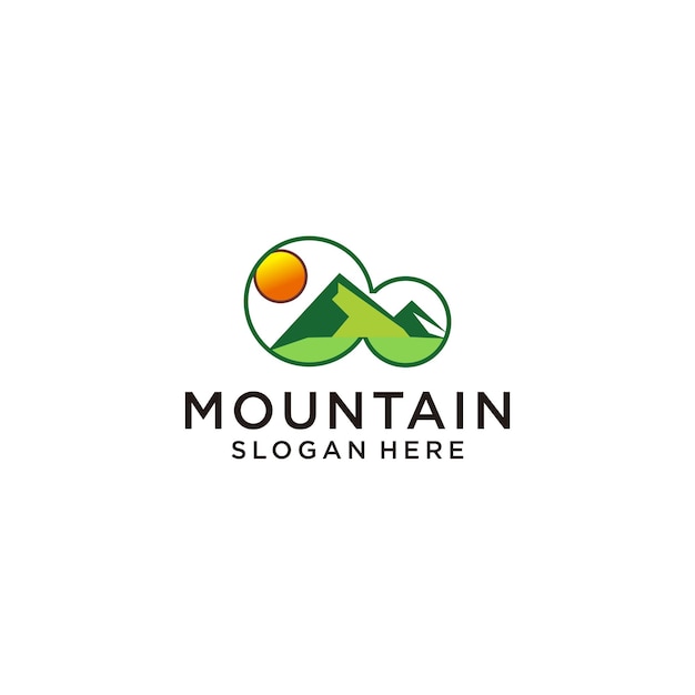 Mountain logo icon vector image adventurer