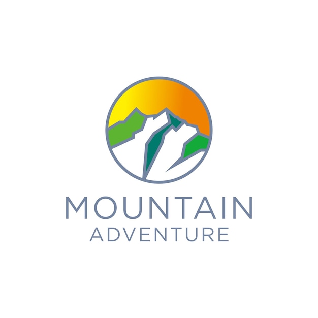 Mountain logo icon vector image