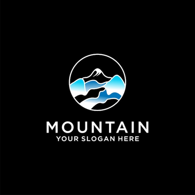 Mountain logo icon vector image