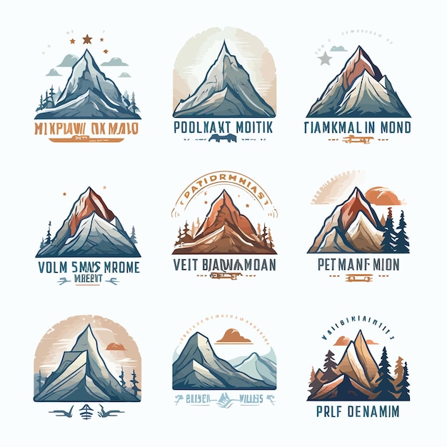 mountain logo icon