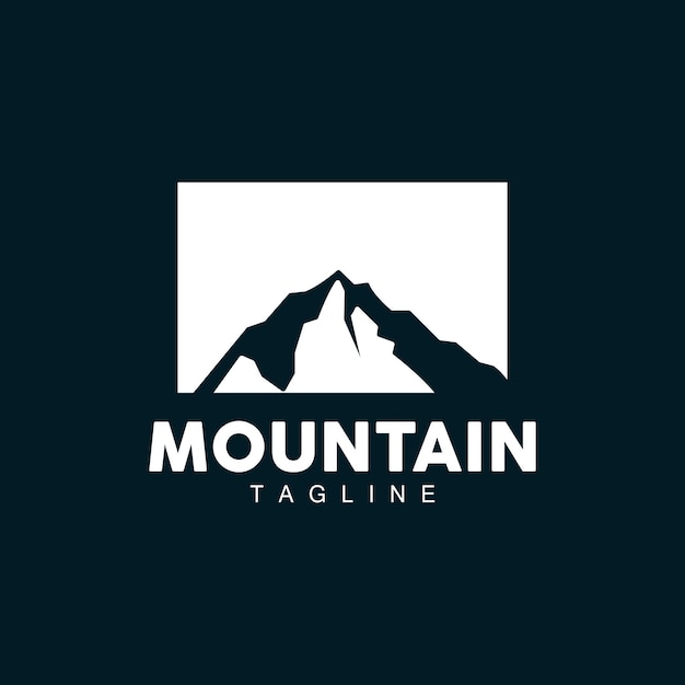 Mountain Logo Nature Landscape View Design Climbers And Adventure Template Illustration