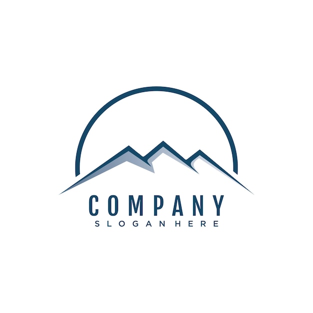 Mountain logo template icon illustration design