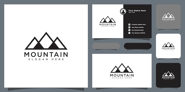 Mountain logo vector design template