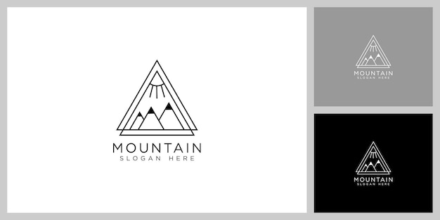 Mountain logo vector design template